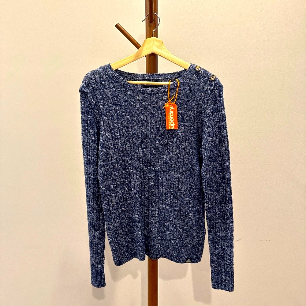 NWT SUPERDRY Cable Knit Sweater